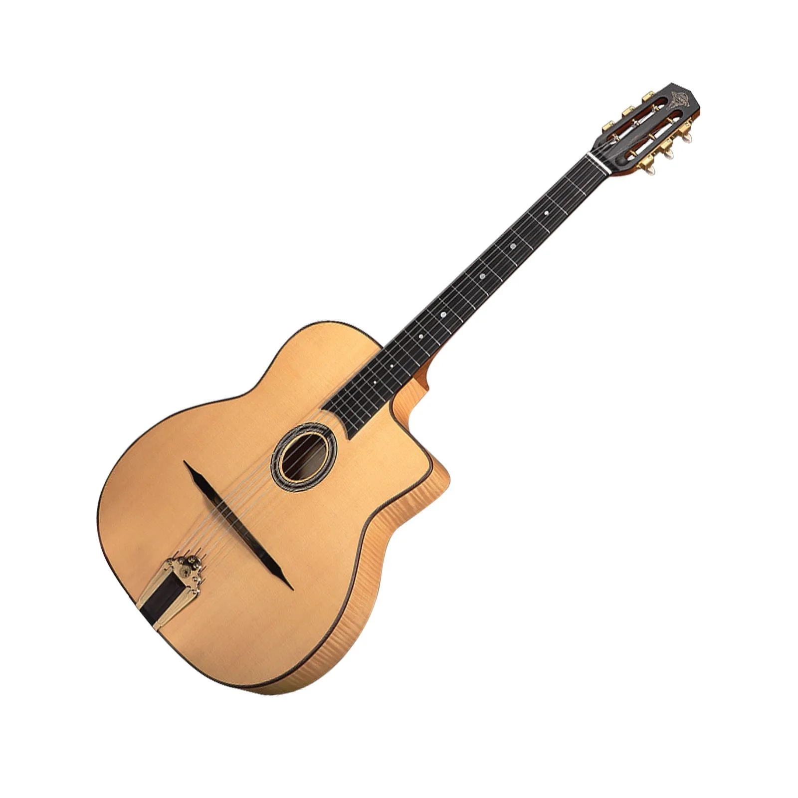 Altamira M Solid Spruce Top Flamed Maple Oval Hole Acoustic Guitar