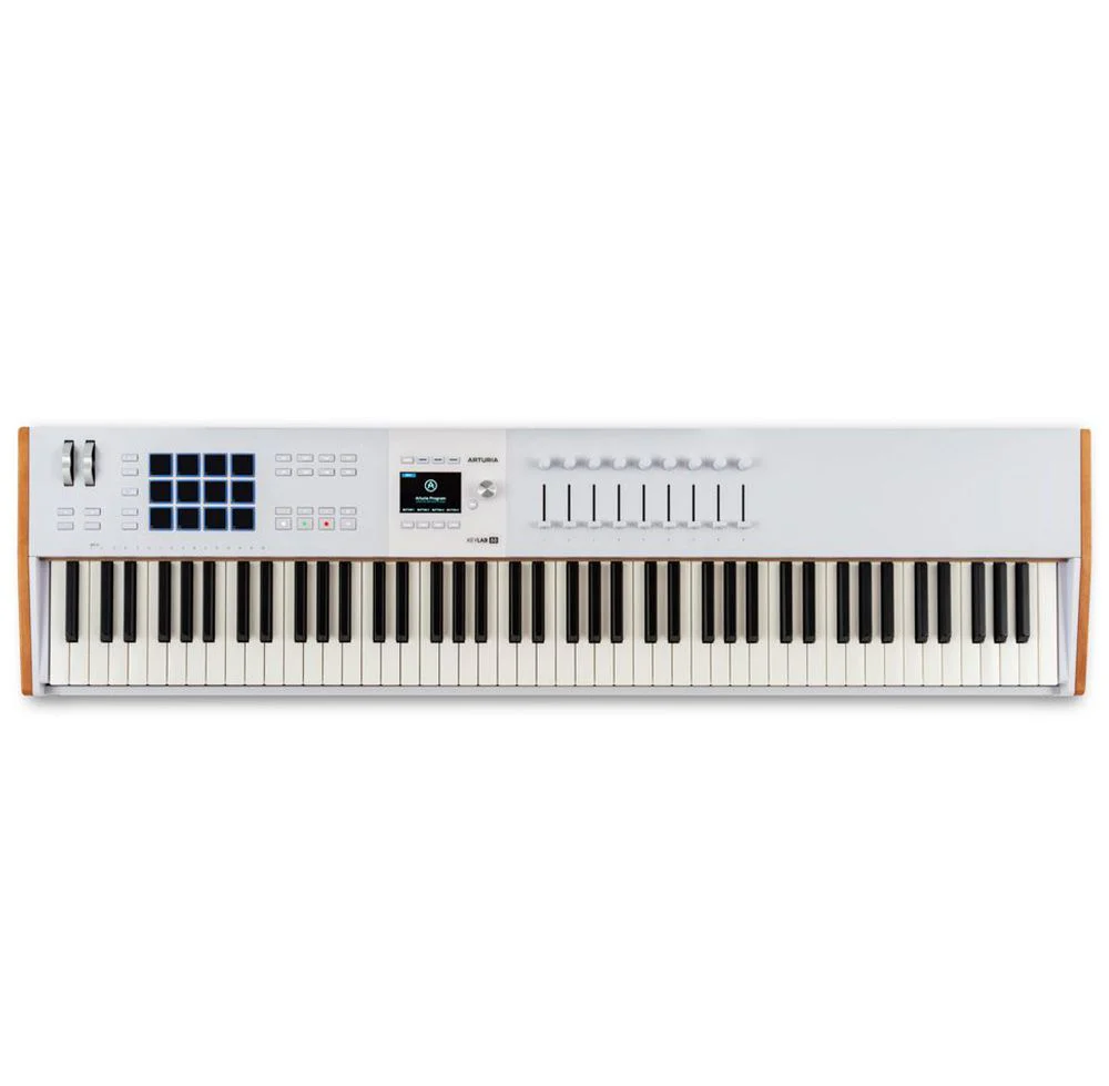 Arturia KeyLab Mk3 88-Key Hammer Action MIDI Controller w/ Aftertouch (White)