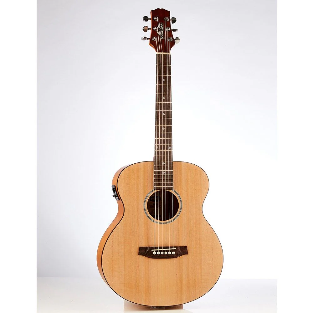 Ashton JJR20EQNTM Junior Jumbo Acoustic Guitar w/ Pickup (Natural Matte)