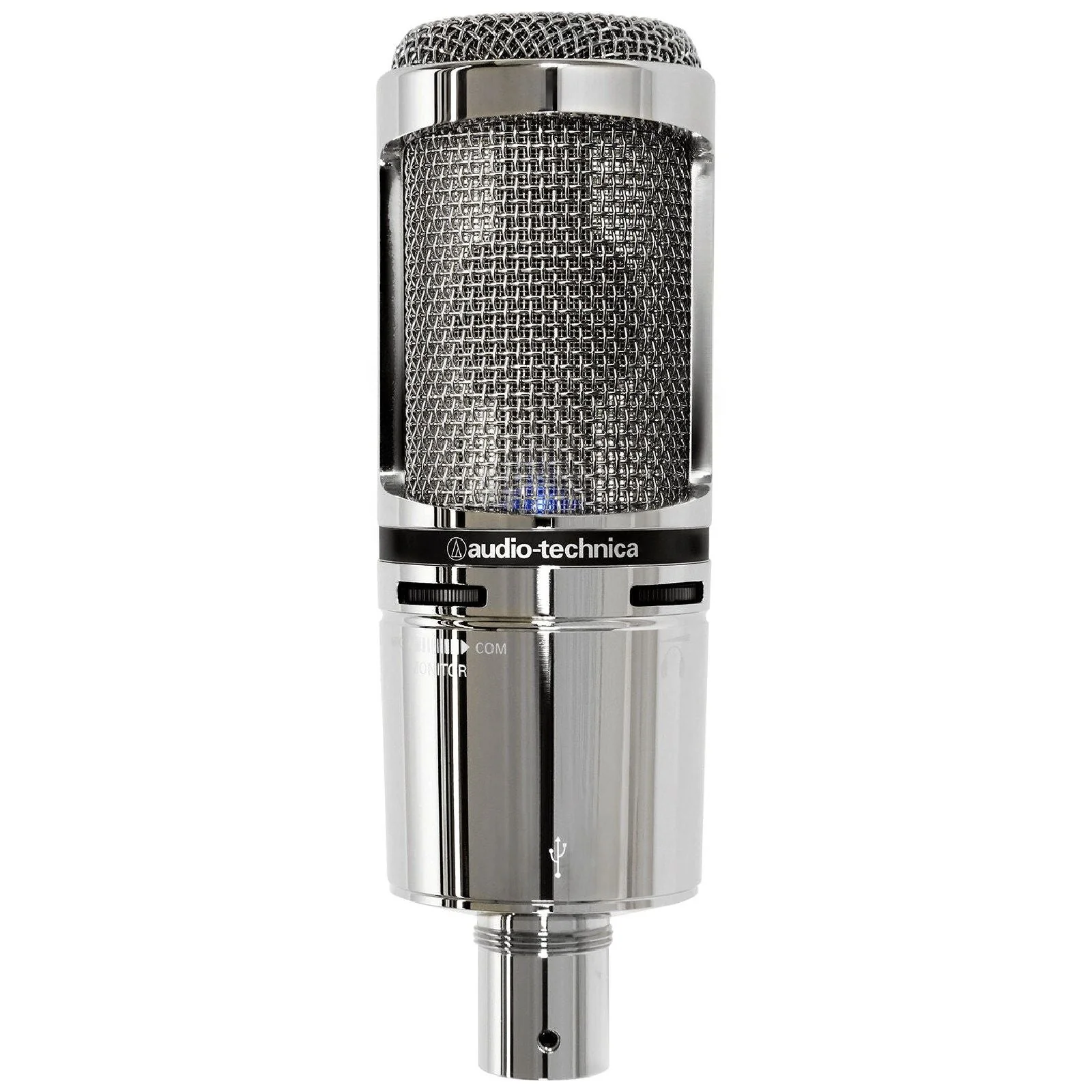 AudioTechnica AT2020USBV Cardioid Condenser USB Microphone with Shock Mount Li