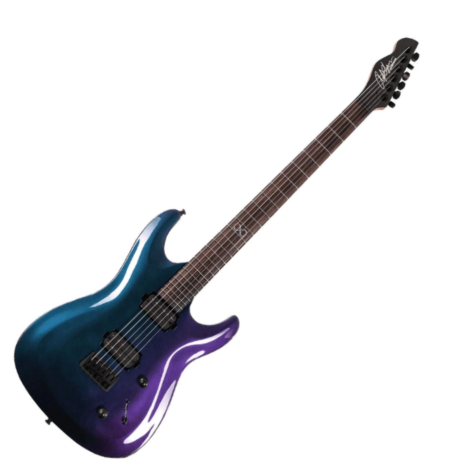 Chapman ML1 Pro Modern Baritone Electric Guitar Morpheus Purple Flip Gloss