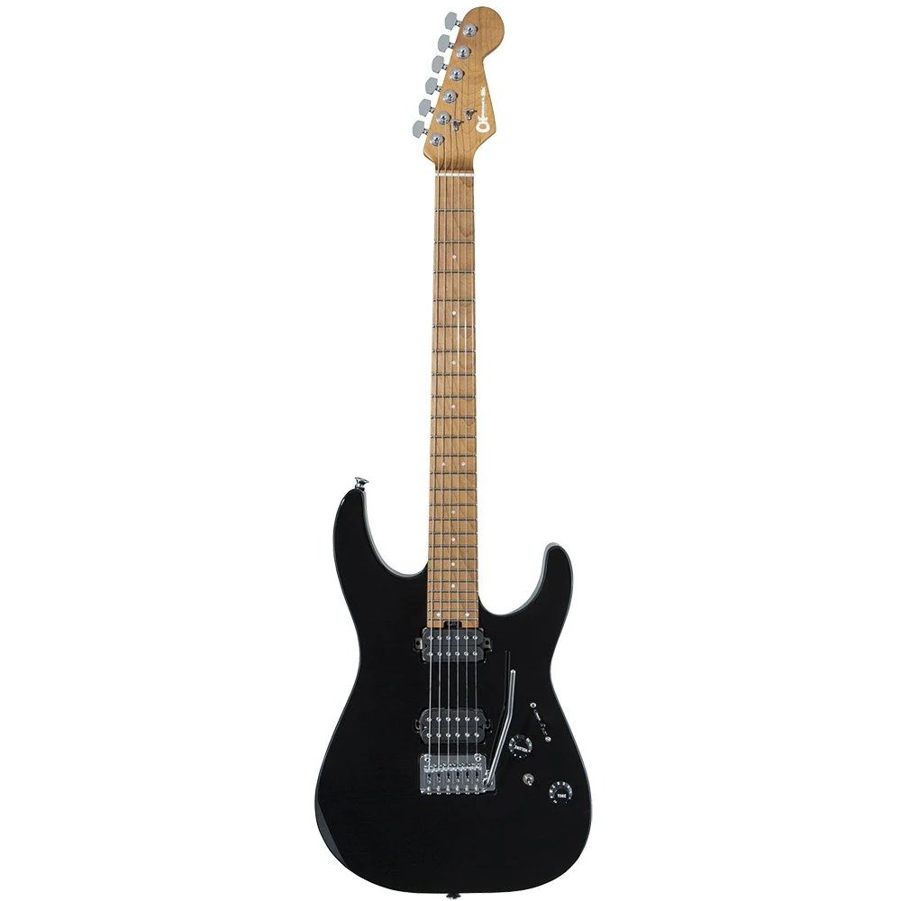 Charvel Pro-Mod DK24 HH 2PT CM Caramelized Maple Fingerboard (Gloss Black)