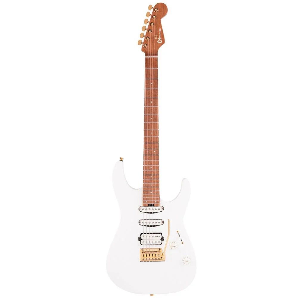 Charvel Pro-Mod DK24 HSS 2PT CM Caramelized Maple Fingerboard (Snow White)