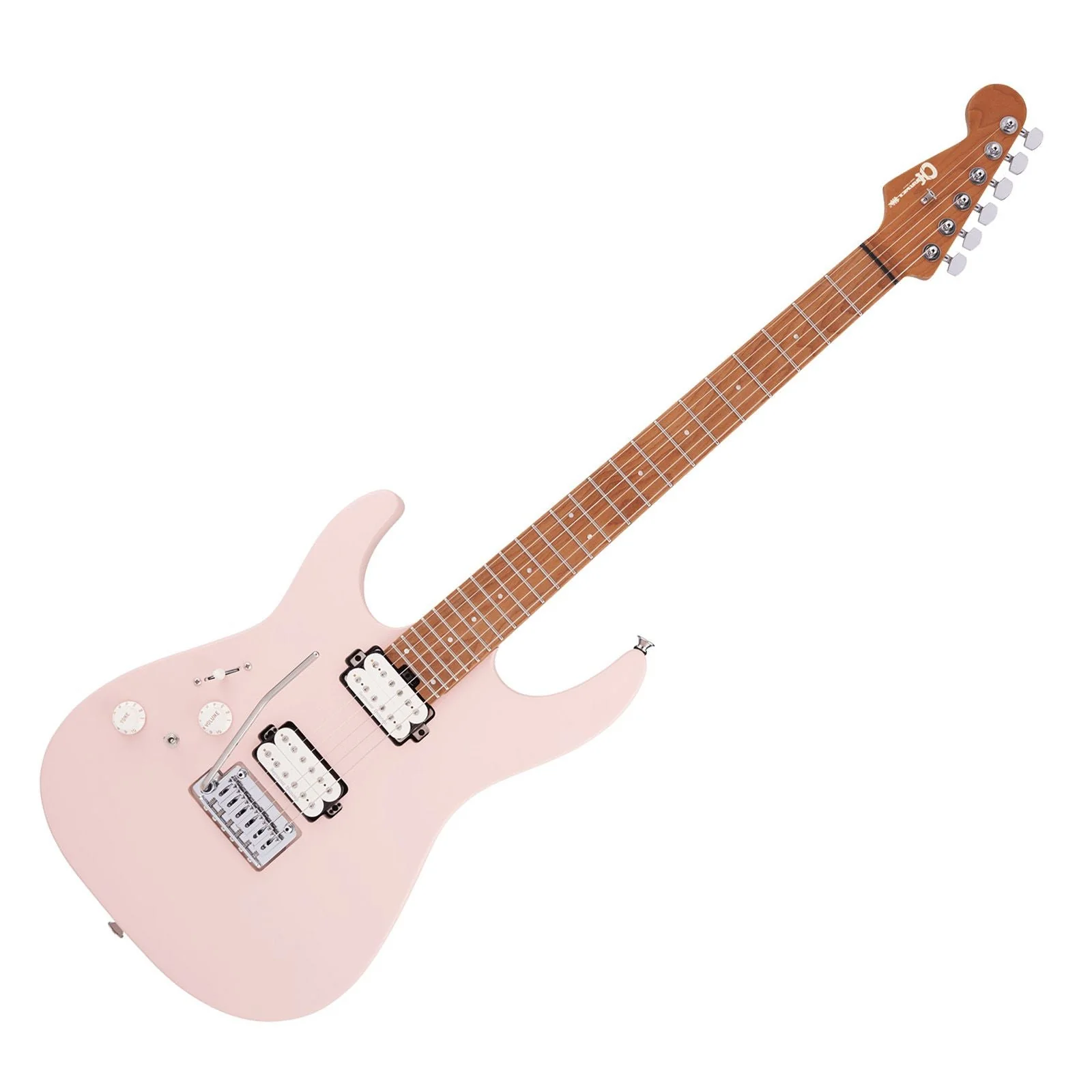 Charvel ProMod DK24 HH 2PT CM LH Caramelized Satin Shell Pink Electric Guitar