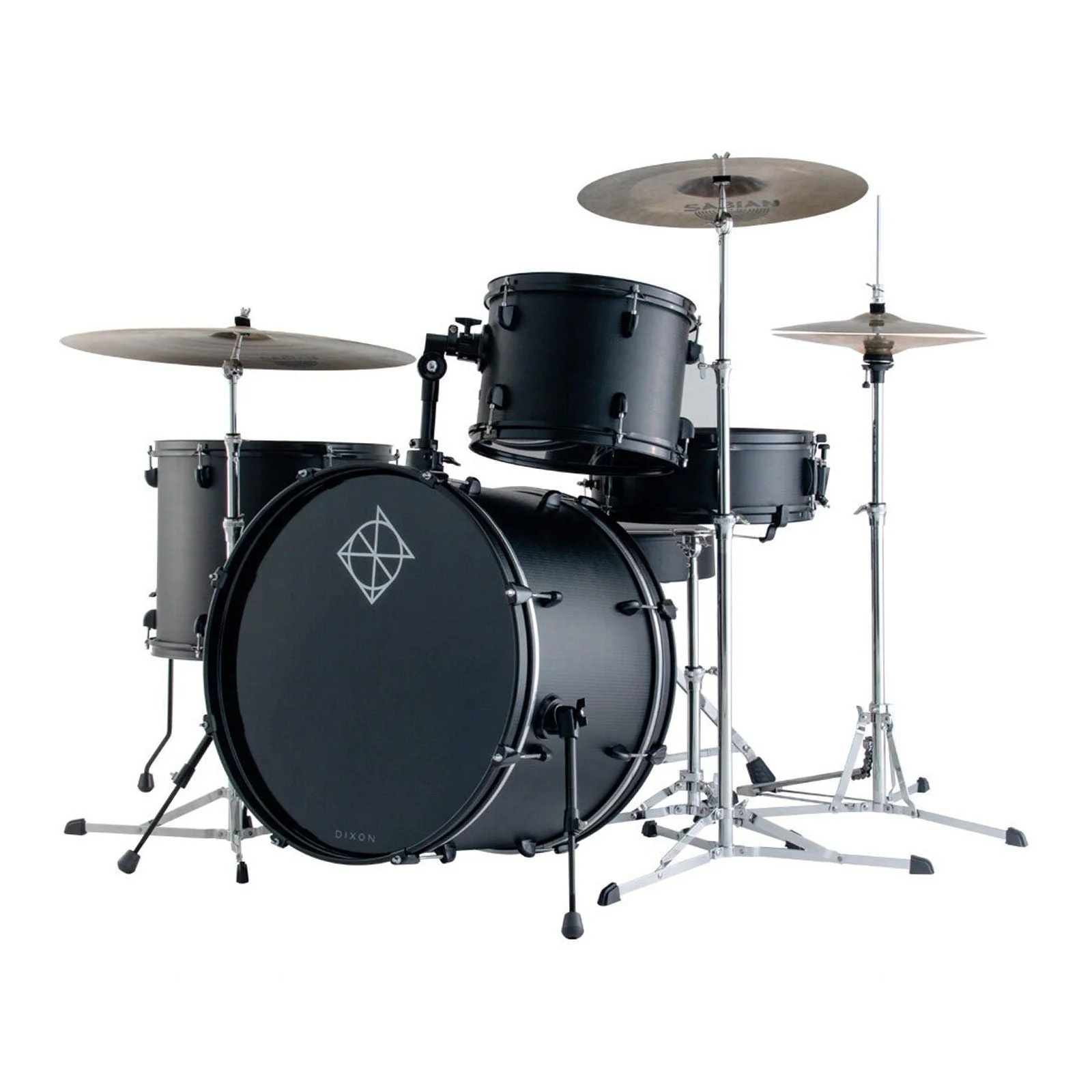 Dixon Spark Special Edition 420 Series 4Pce Drum Kit wHardware Ninja Black