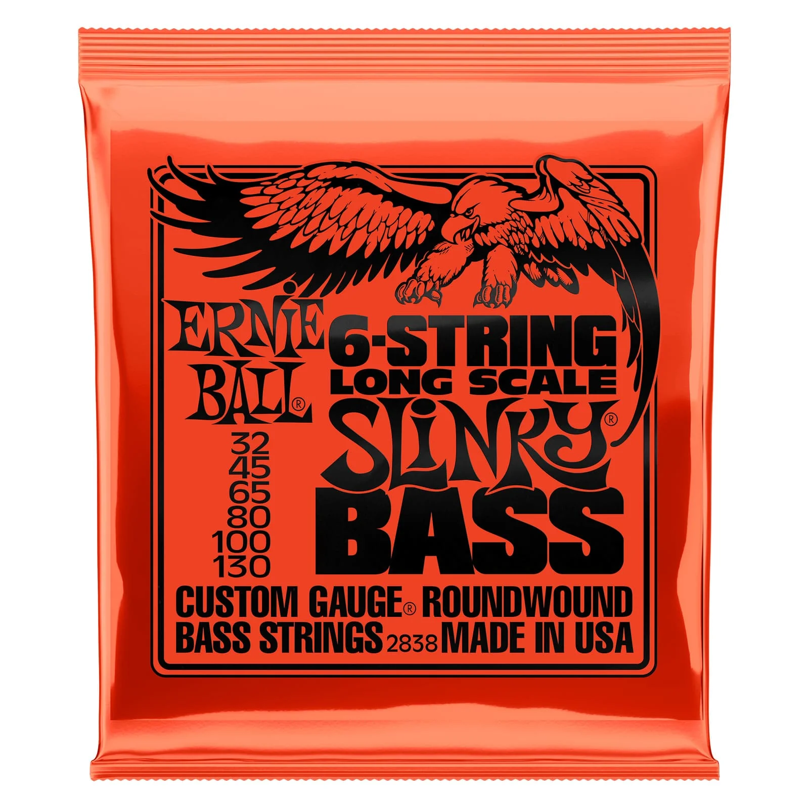 Ernie Ball 6-String Slinky Nickel Wound Bass Set (.032-.130)