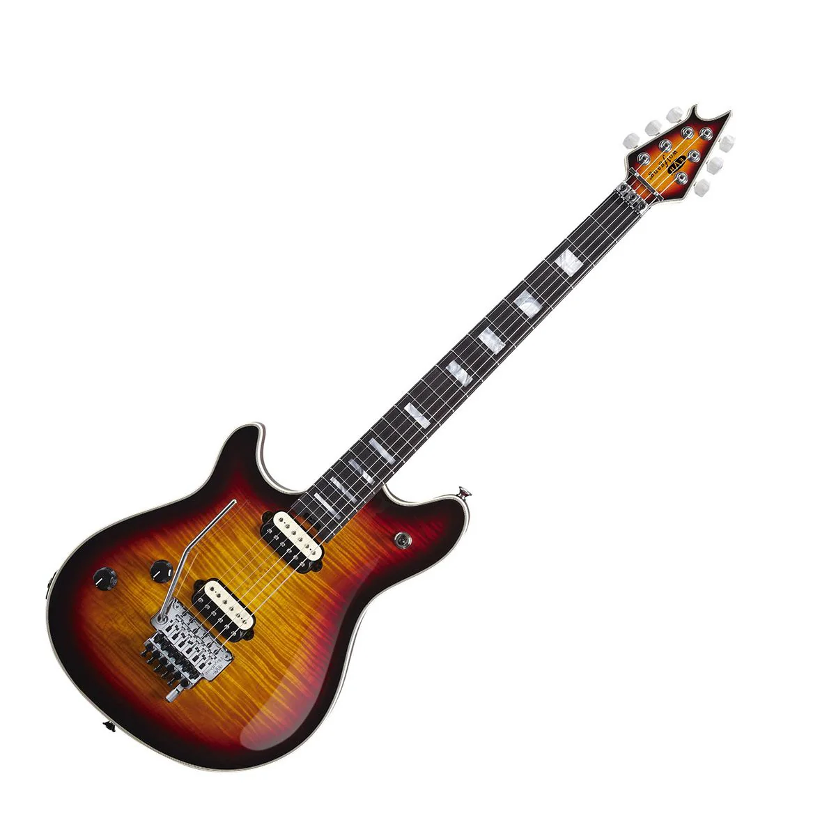 EVH Wolfgang USA LeftHand Ebony Fingerboard 3Color Sunburst Electric Guitar