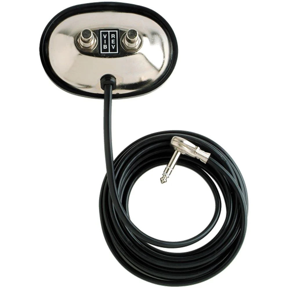 Fender 2-Button Vintage-Style Footswitch: Vibreto-Reverb (1/4" Connector)