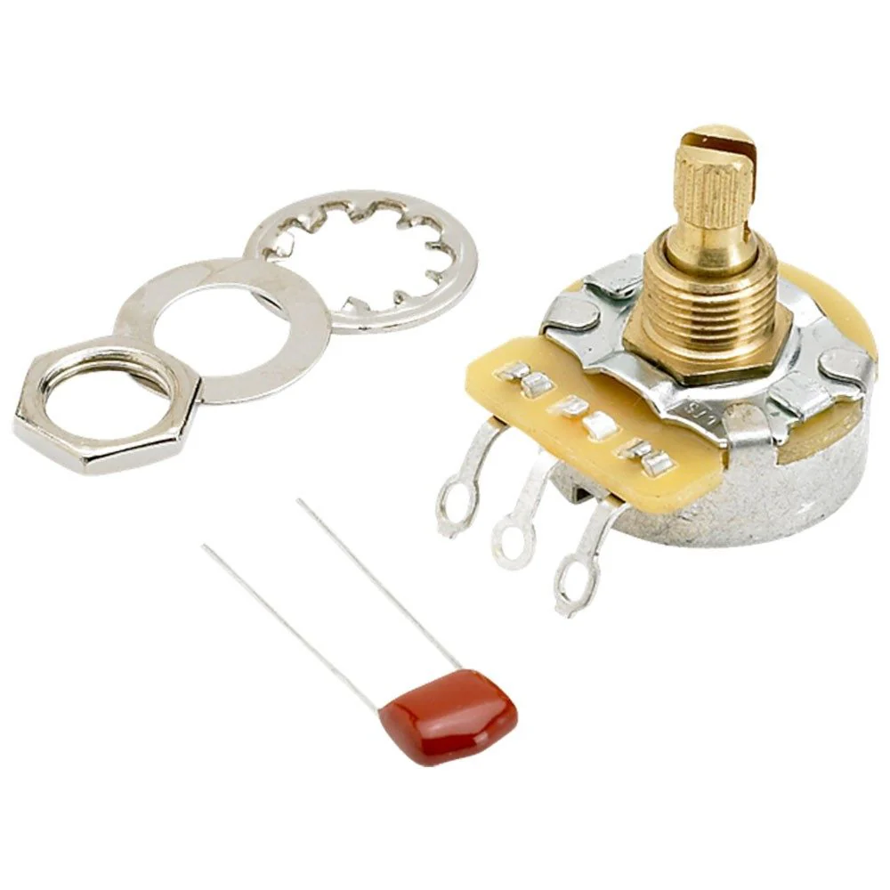 Fender 250K No Load Split Shaft Potentiometer Volume or Tone w/ Mounting Hardware