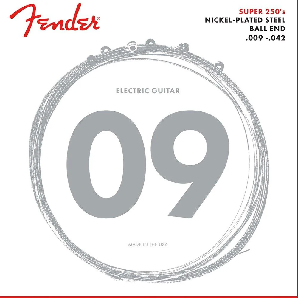 Fender 250L Super 250's Nickel Plated Steel Electric Guitar Strings 3-PACK Light (9-42)