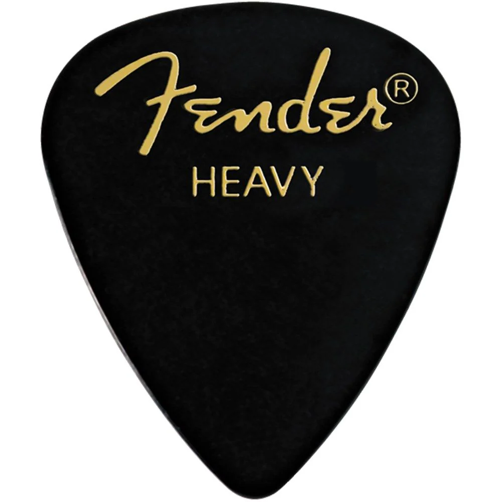 Fender 351 Shape Classic Celluloid Picks 1 Gross (144) Heavy (Black)