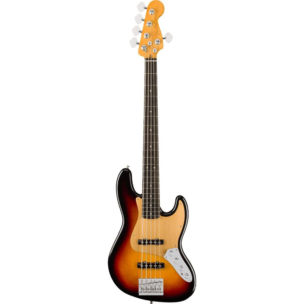 Fender American Ultra II Jazz Bass V Ebony Fingerboard (Ultraburst) inc Hard Case