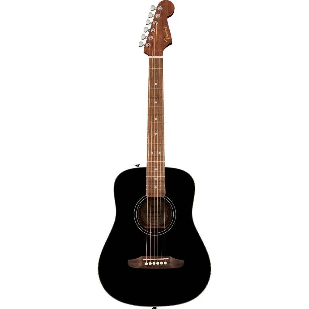 Fender California Standard Redondo Mini Acoustic Guitar (Black) inc Gig Bag