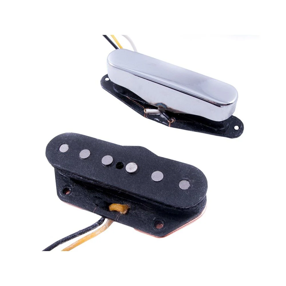 Fender Custom Shop Twisted Tele Pickups Set of 2 (Black & Chrome)