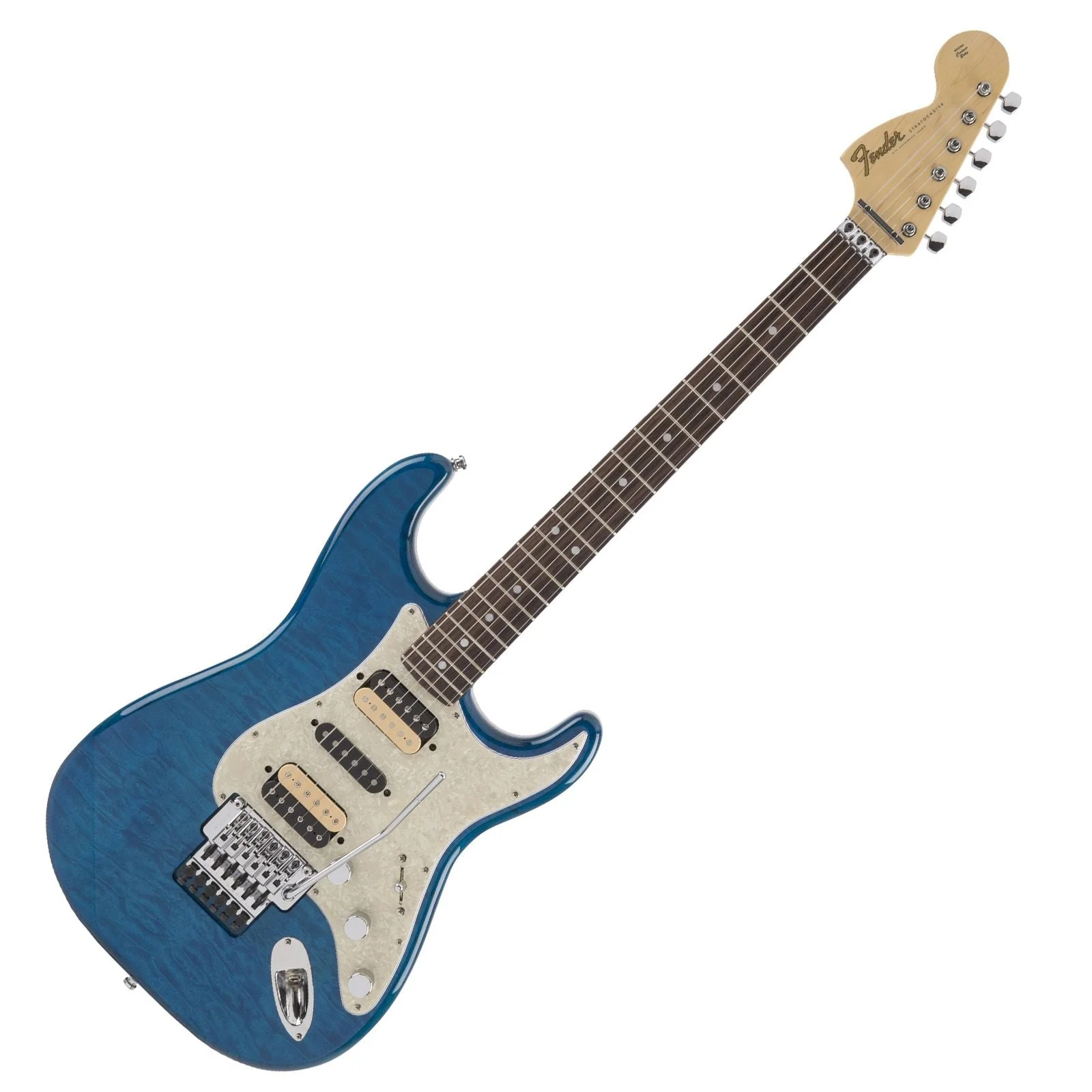 Fender Japan Michiya Haruhata Stratocaster RW FB Caribbean Blue Transparent Electr