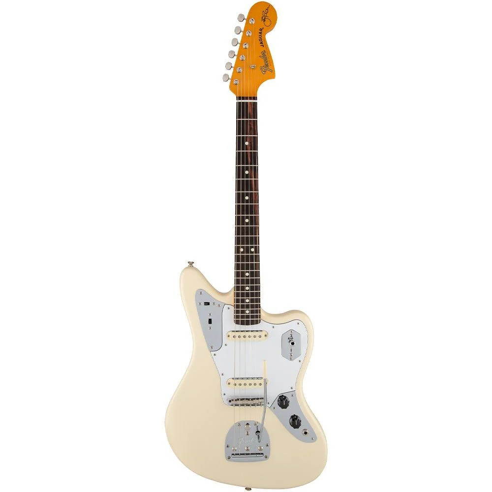 Fender Johnny Marr Jaguar Rosewood Fingerboard (Olympic White) inc Hard Case