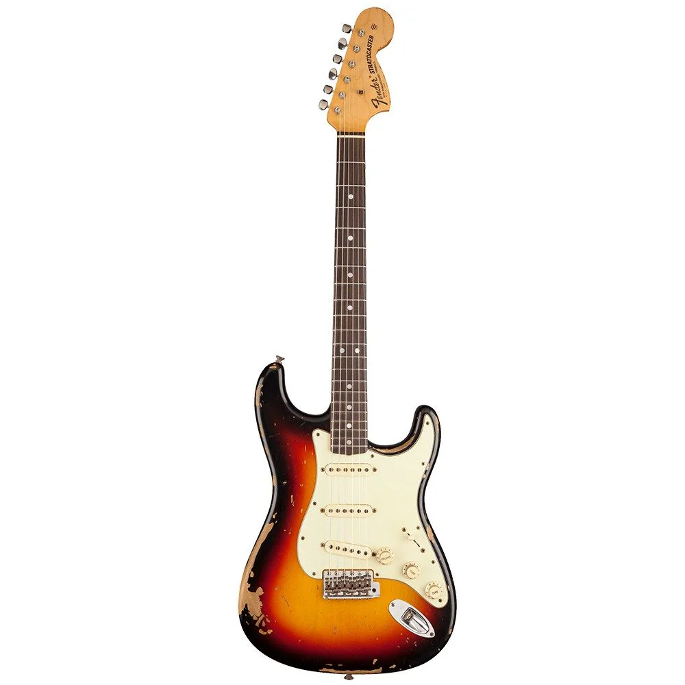 Fender Michael Landau 1968 Strat Round Laminated Rosewood (Bleached 3-Color Sunburst)