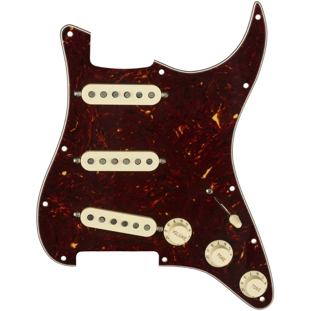 Fender Pre-Wired Strat 11 Hole Pickguard Texas Special SSS (Tortoise Shell)