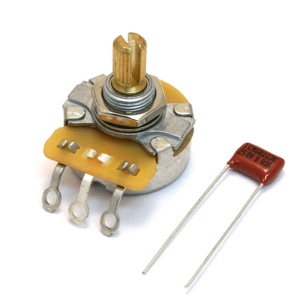 Fender Pure Vintage 250K Split Shaft Potentiometer Volume or Tone w/ Mounting Hardware