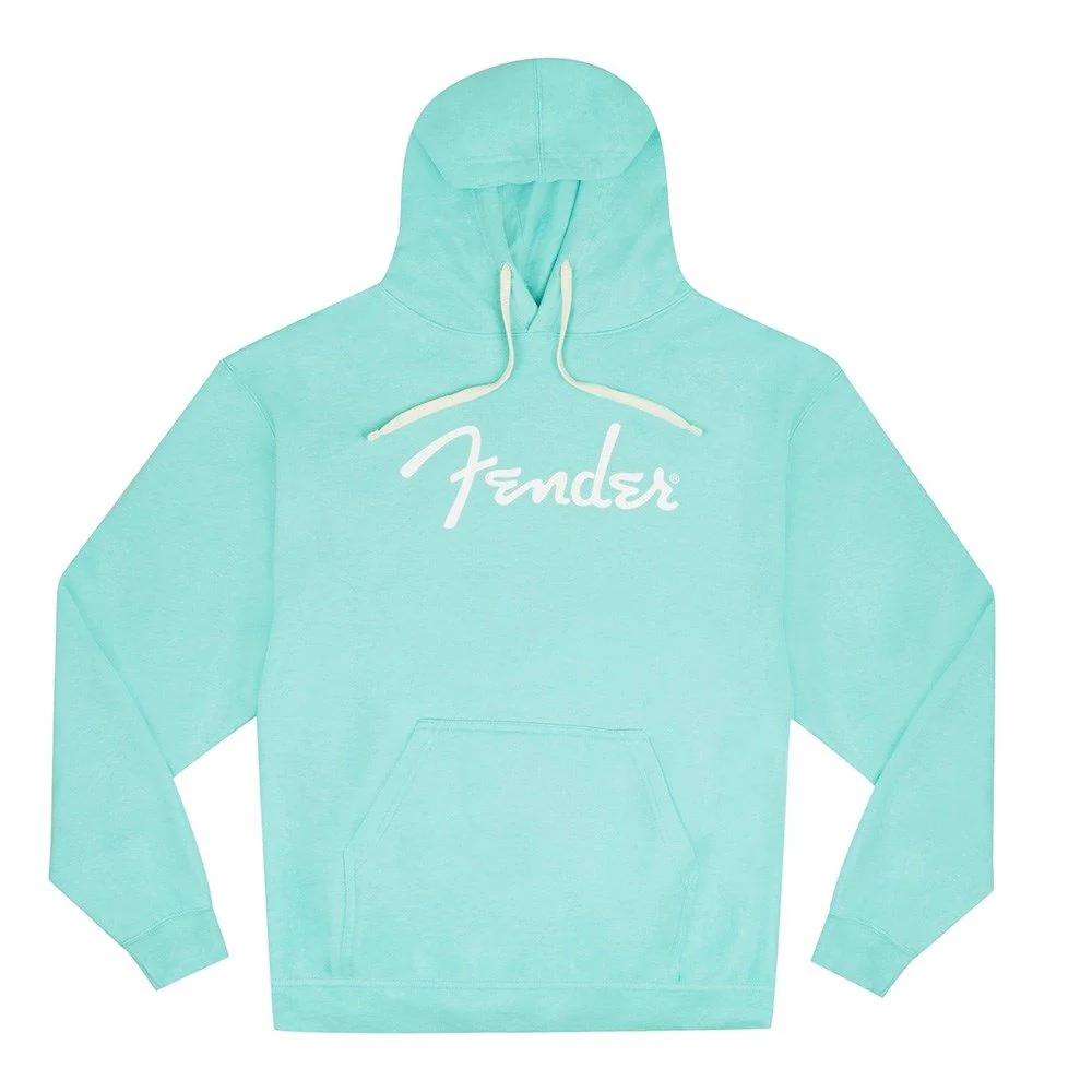 Fender Spaghetti Logo Hoodie (Daphne Blue) Extra Large