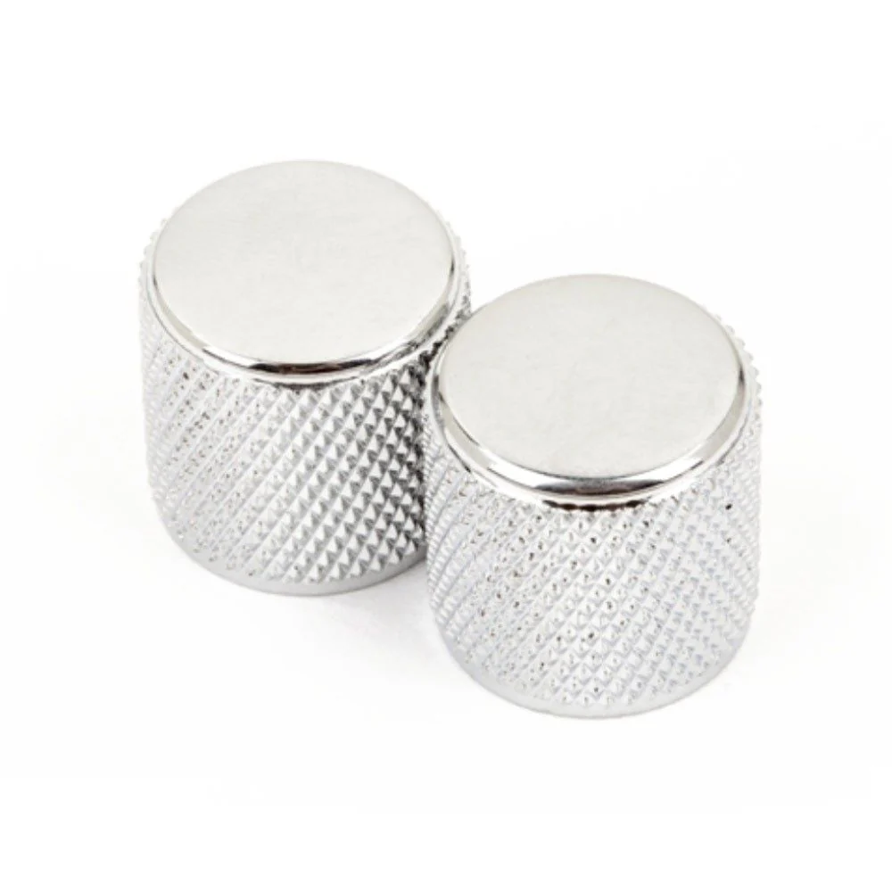 Fender Telecaster/Precision Bass Knobs Knurled - Set of 2 (Chrome)