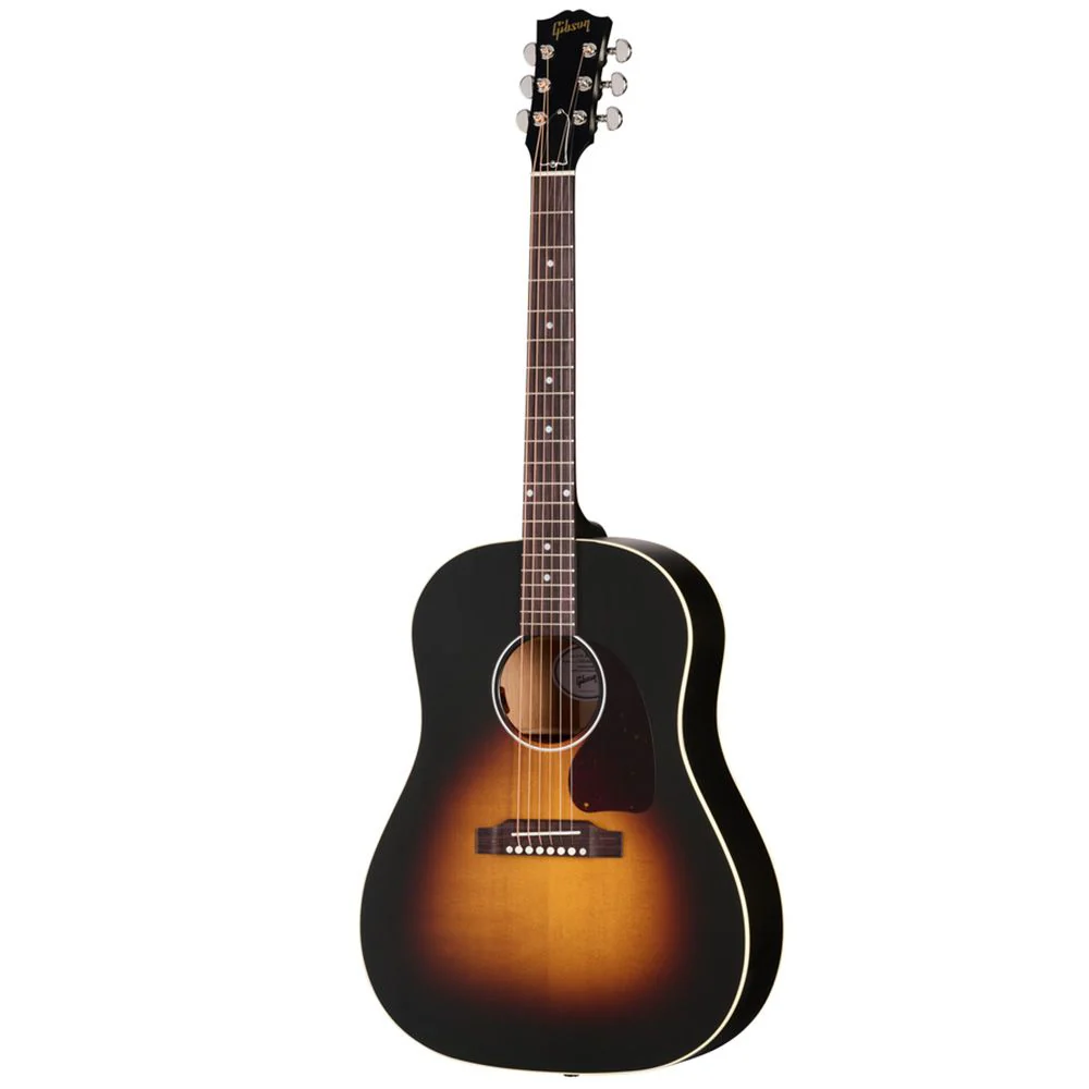 Gibson J45 Left-Hand Special Satin Acoustic Guitar (Vintage Sunburst) inc Soft Case