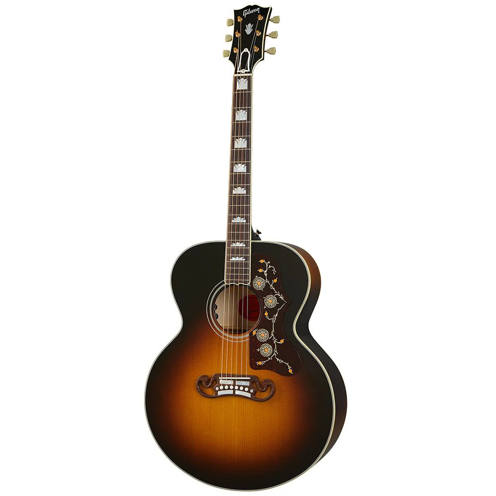Gibson SJ-200 Original Left- Hand Acoustic Guitar (Vintage Sun Burst) inc Hard Case