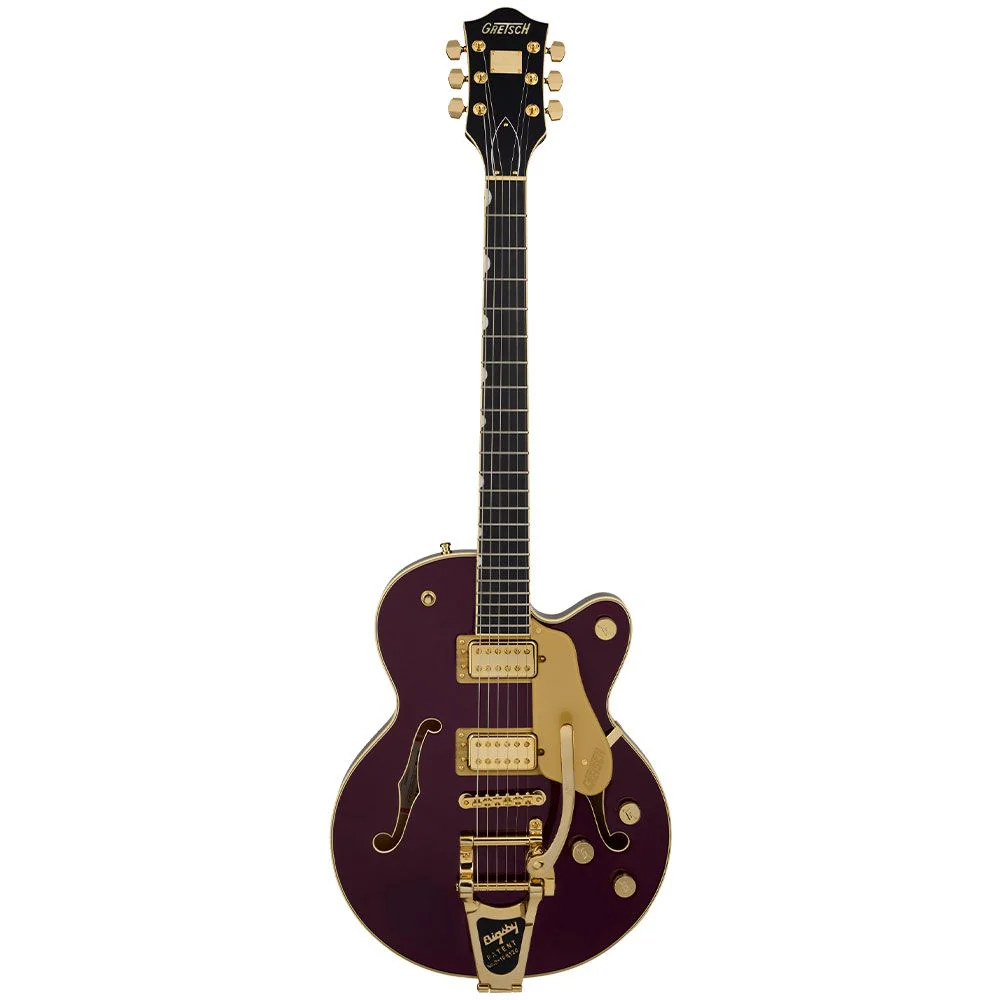 Gretsch Broadkaster Jr. LX Center Block w/ Bigsby & Gold Hardware (Blackberry)
