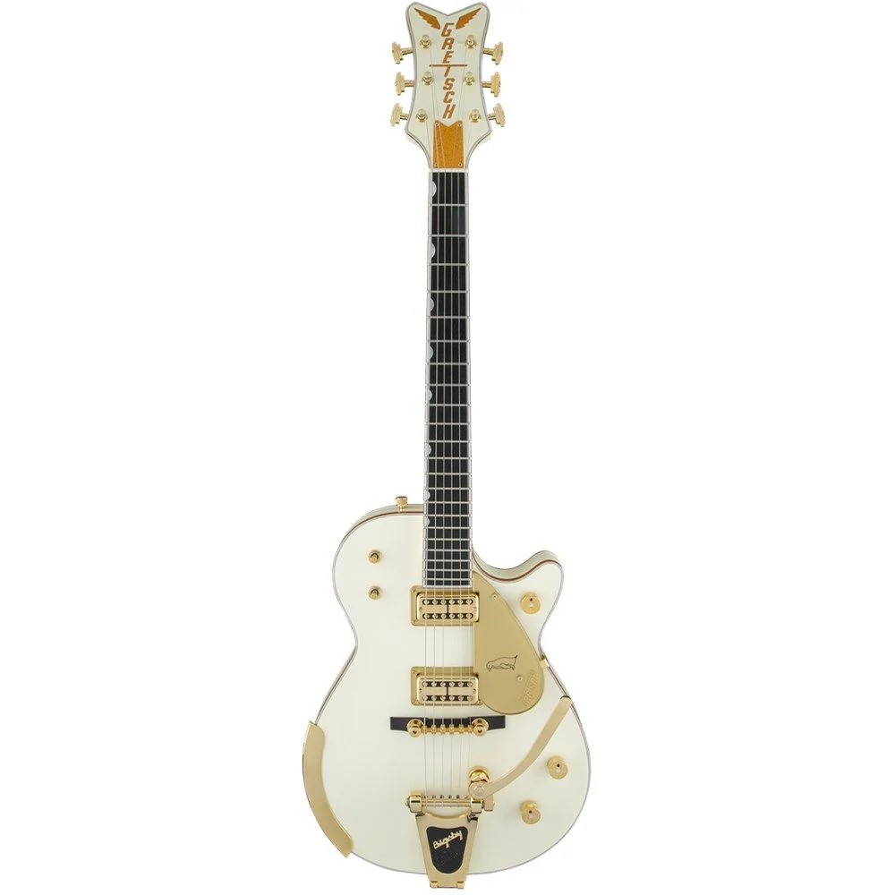 Gretsch G6134T-58 Vintage Select '58 Penguin w/ Bigsby Ebony FB (Vintage White)