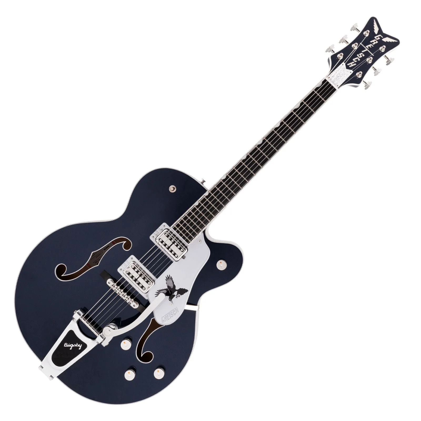 Gretsch G6136TRR Rich Robinson Signature Magpie w/ Bigsby (Ravens Breast Blue)