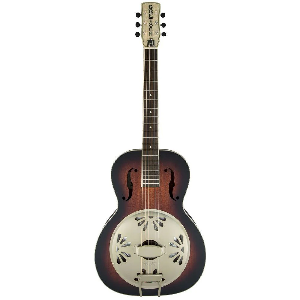 Gretsch G9241 Alligator Biscuit Round-Neck Acoustic / Electric Resonator (2 SB)