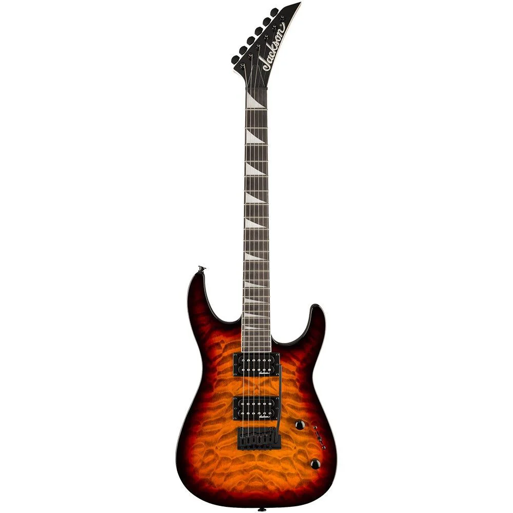 Jackson JS Series Dinky JS20 DKQ 2PT Amaranth Fingerboard (Transparent Tobacco Burst)