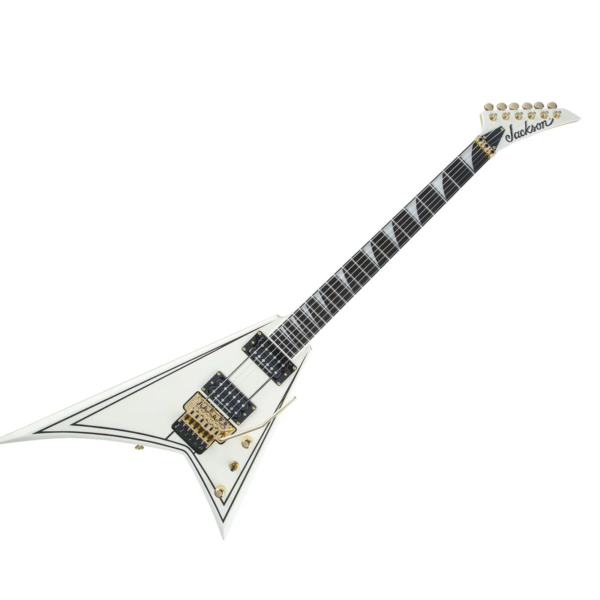 Jackson Pro Series Rhoads RR3 Ebony Fingerboard (Ivory w/ Black Pinstripes)