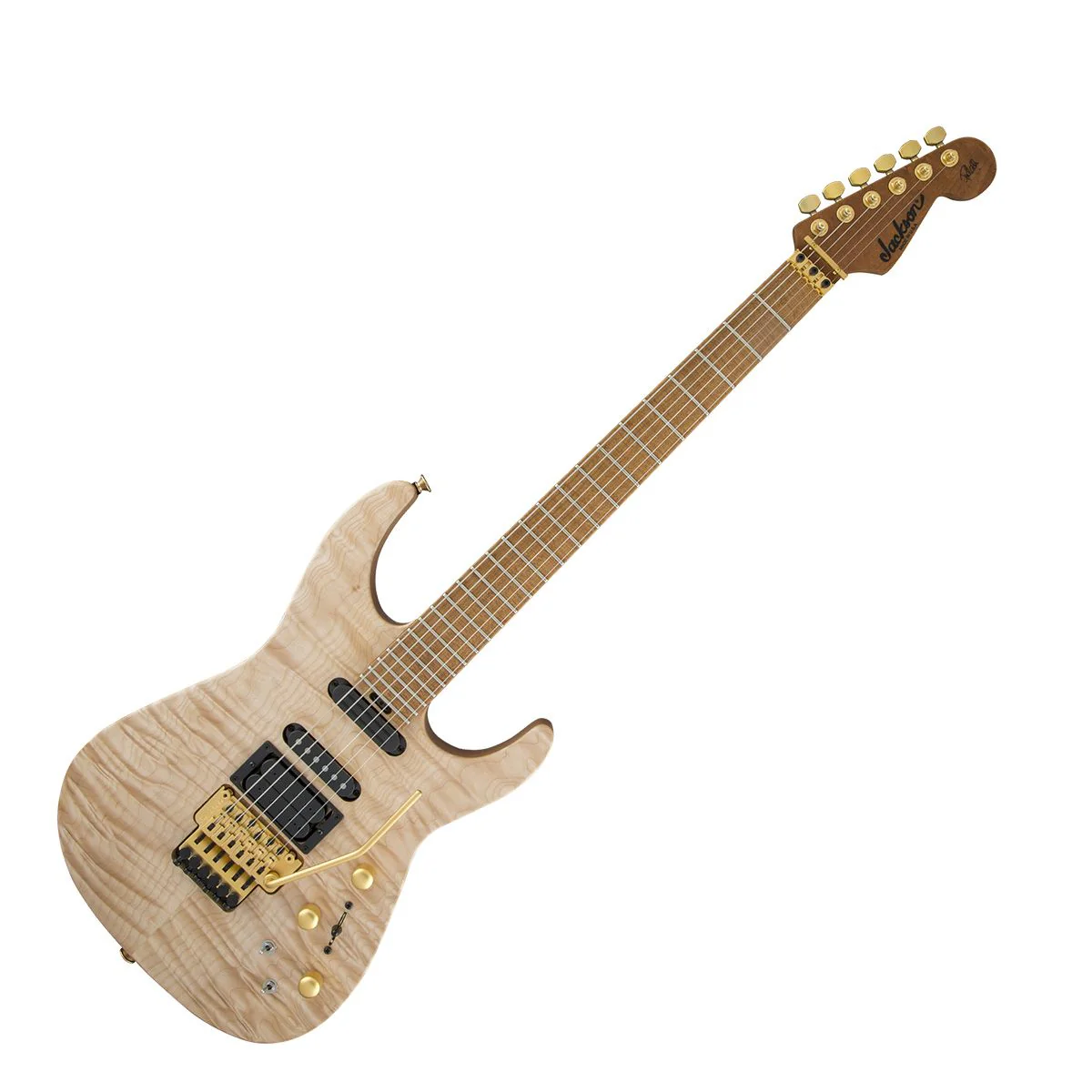 Jackson USA Sig Phil Collen PC1 Satin Stain Caramelised Flame Maple FB Satin Au N