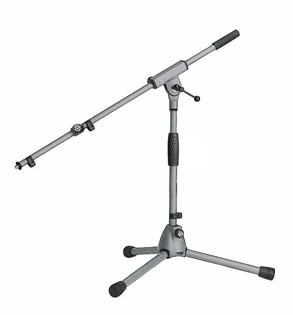 Konig & Meyer 25900 Low-Level Telescopic Stand w/ Foldable Legs (Soft-Touch Gray)