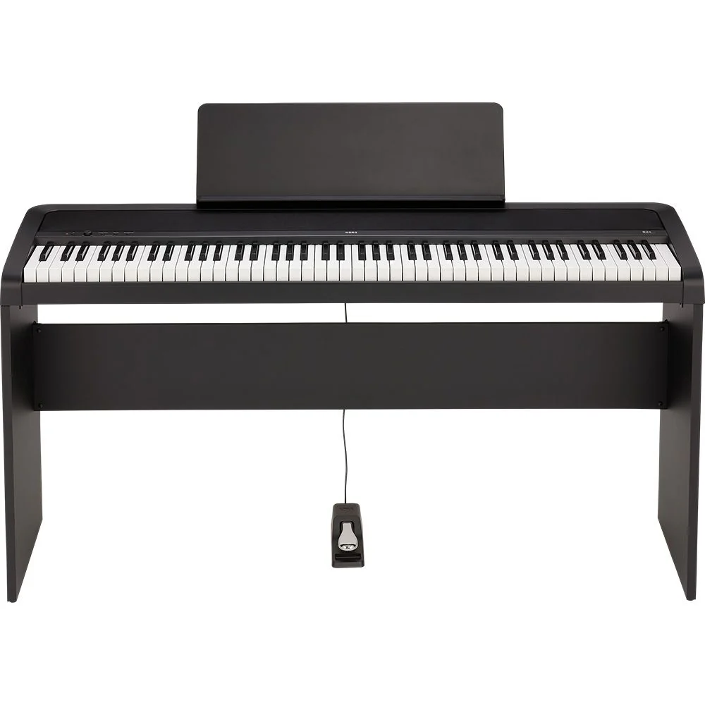Korg B2 Plus 88-Note Weighted Digital Piano w/ Stand Pack (Black)
