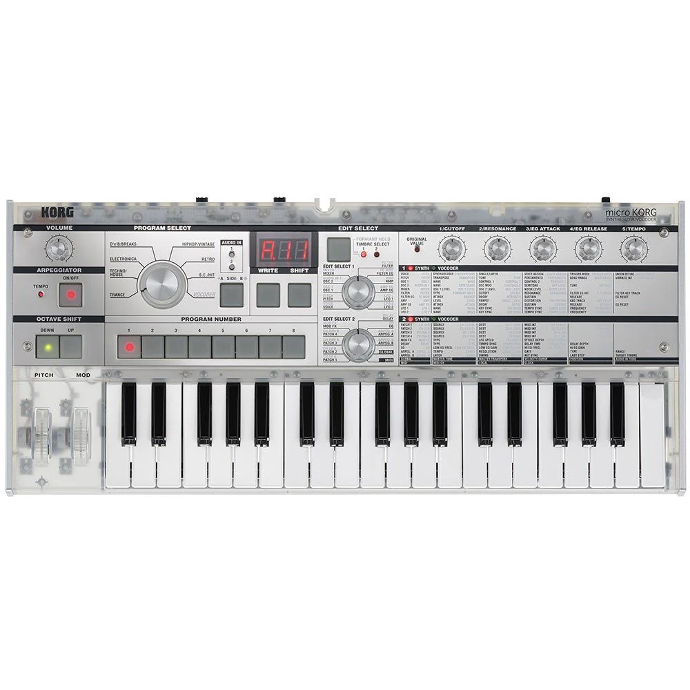 Korg MicroKorg MK1 Analog Modelling Synthesizer (Limited Edition Crystal) w/ Case