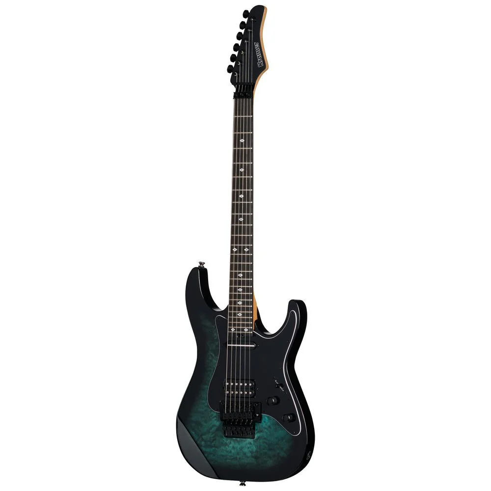 Kramer Volante Quilt Electric Guitar (Aqua Burst) inc Gig Bag