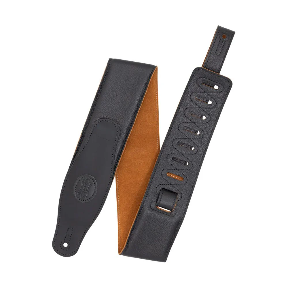 Levys Cirro Series 3" Padded Strap w/ Honey Suede (Black)