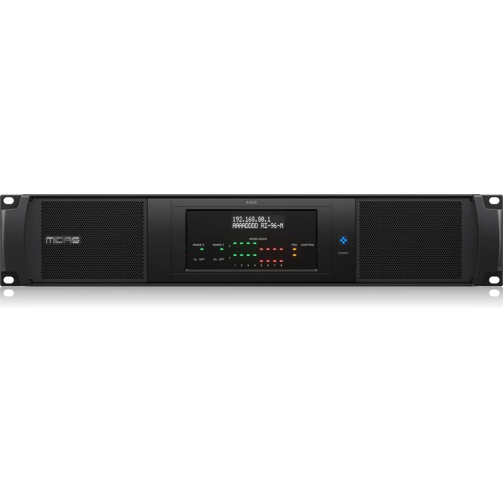 Midas AS88 Dual HMAC to 8 Port Dual Redundant AES50 Converter