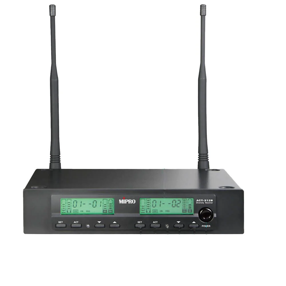 Mipro ACT312B5 5-Band Dual Channel Wireless Mic Receiver (5NB Frequency Band)