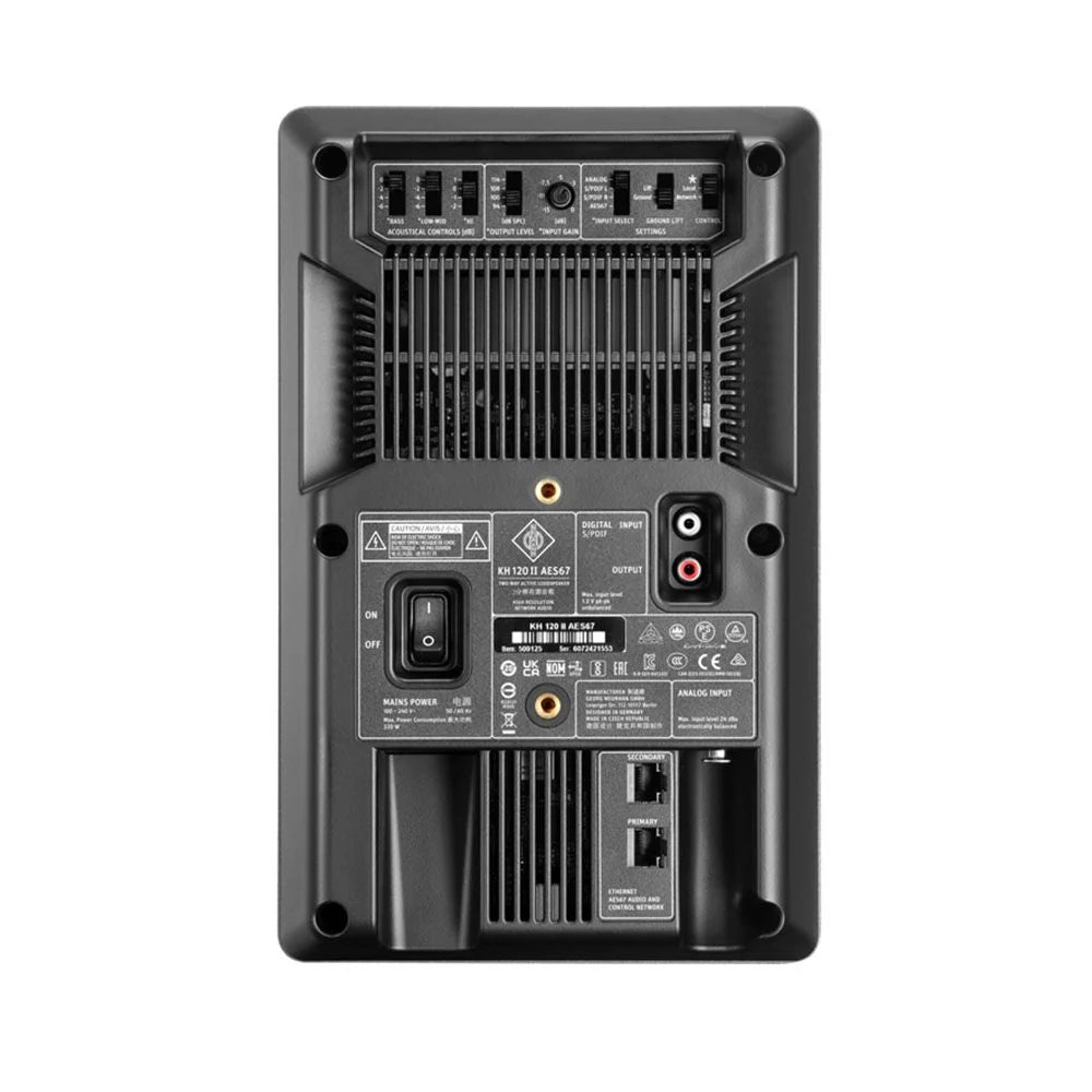 Neumann KH 120 II AES67 2-Way DSP-Powered Nearfield Studio Monitor (Grey) (SINGLE)
