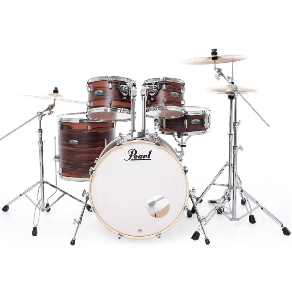Pearl Decade Maple 22" 5-Piece Drum Kit w/Hardware (Matte Dark Walnut)