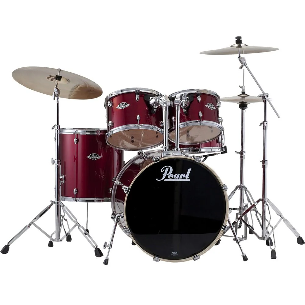 Pearl EXX Export Plus 22" 5-Piece Drum Kit w/Hardware (Burgundy)