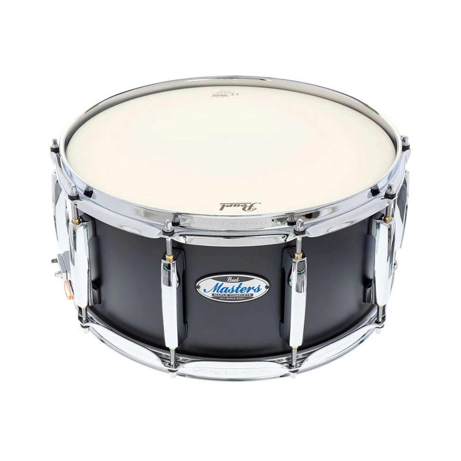 Pearl Masters Maple Complete 14x65inch Snare Drum Matte Black Mist