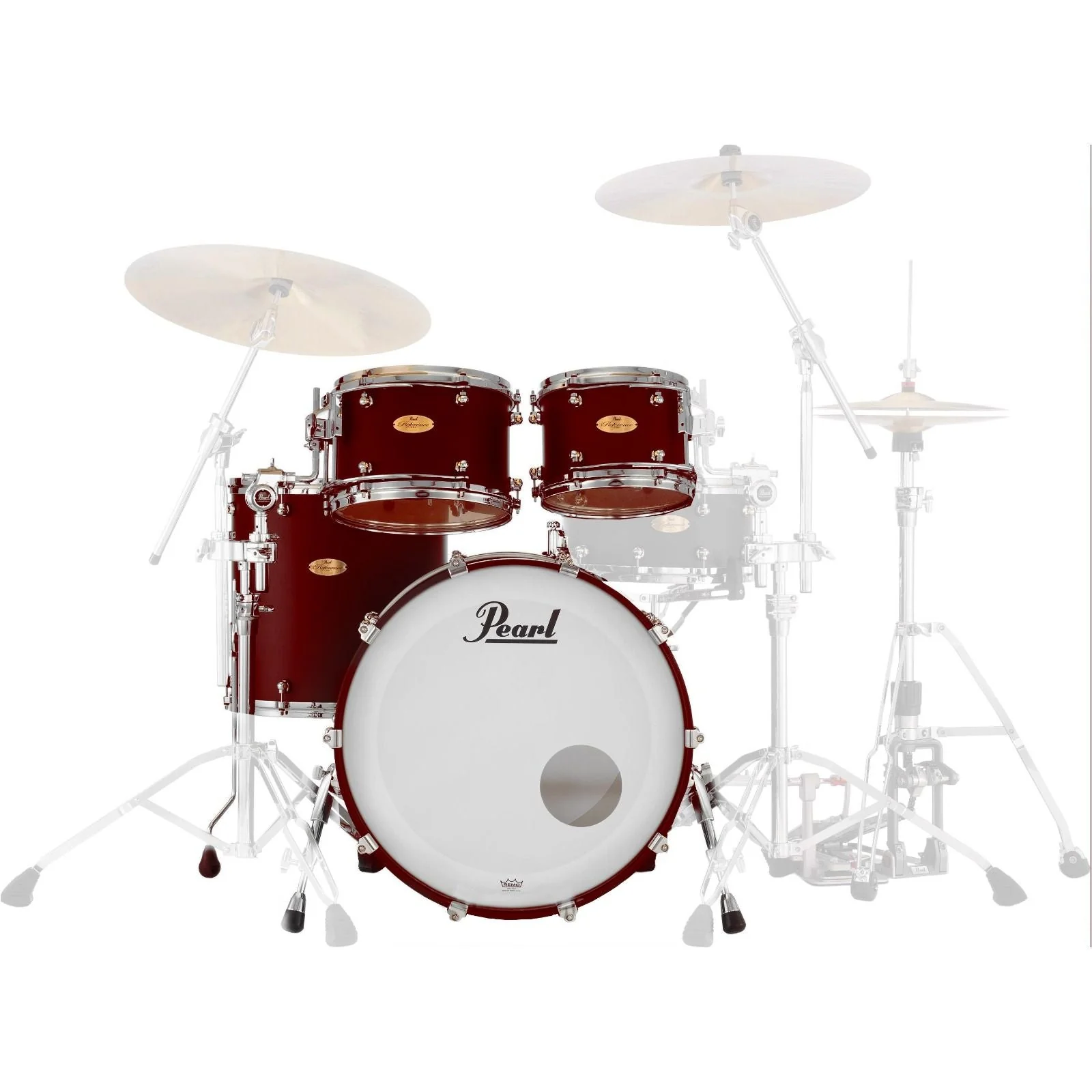 Pearl Reference One 22 Inch 4Piece Shell Drum Kit Deep Red Burst