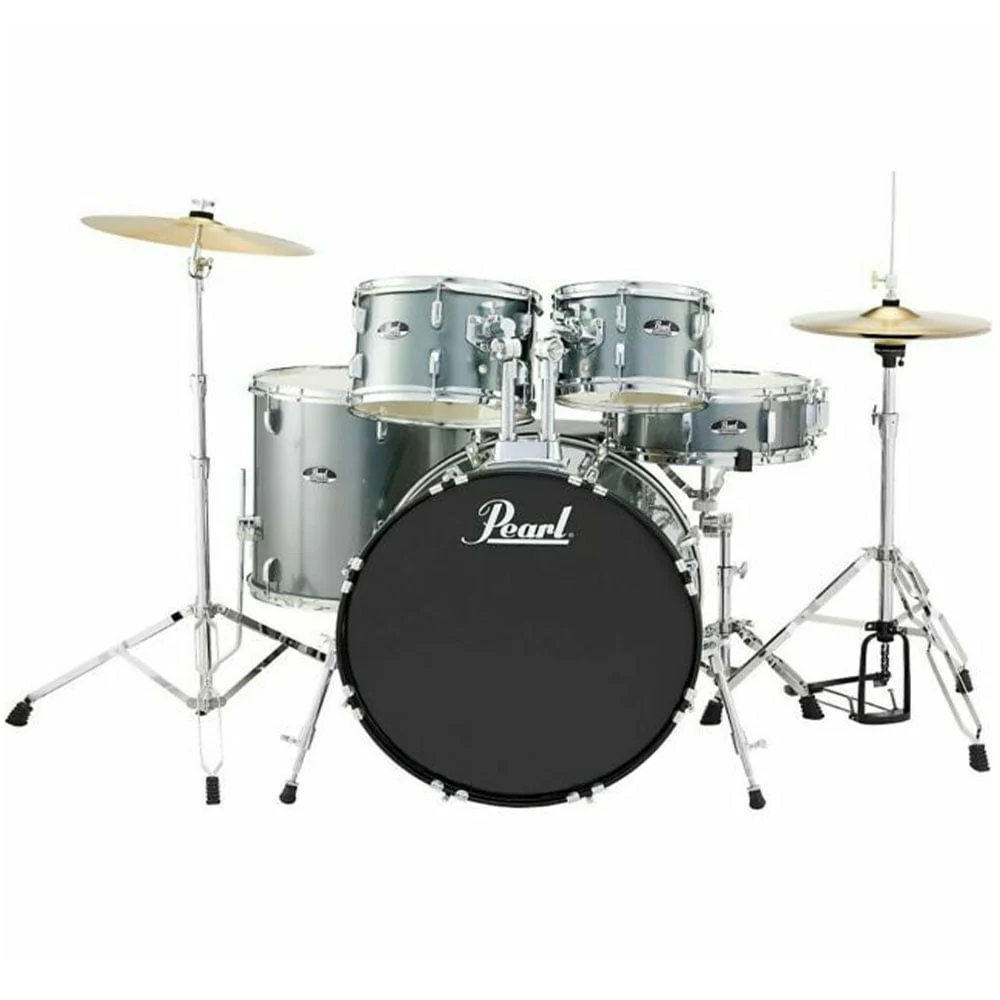 Pearl Roadshow X 22" 5-Piece Fusion Plus Drum Kit w/Hware & Cymbals (Charcoal Metallic)