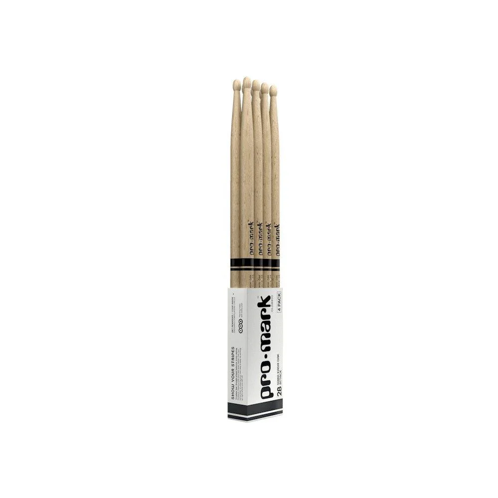 ProMark Classic Attack 2B Shira Kashi Oak Drumstick Acorn Oval Tip 4-Pack