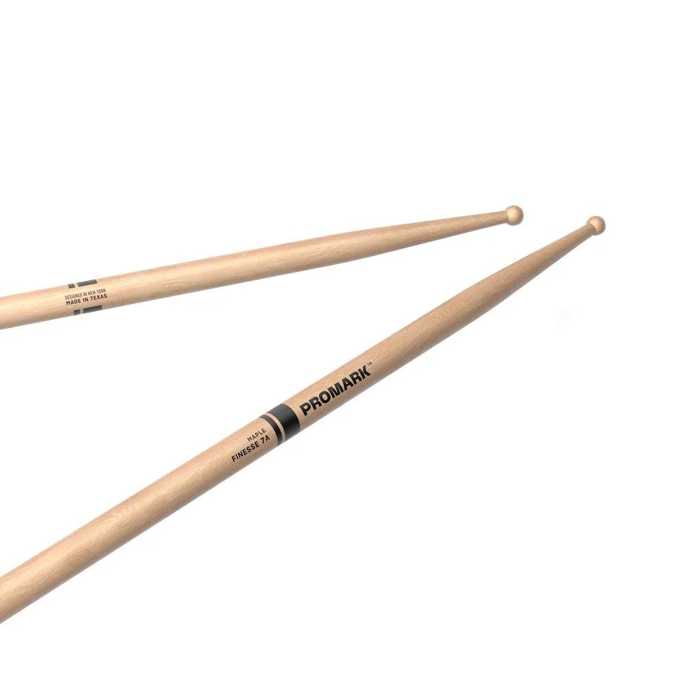 ProMark Finesse 7A Maple Drumstick Small Round Wood Tip