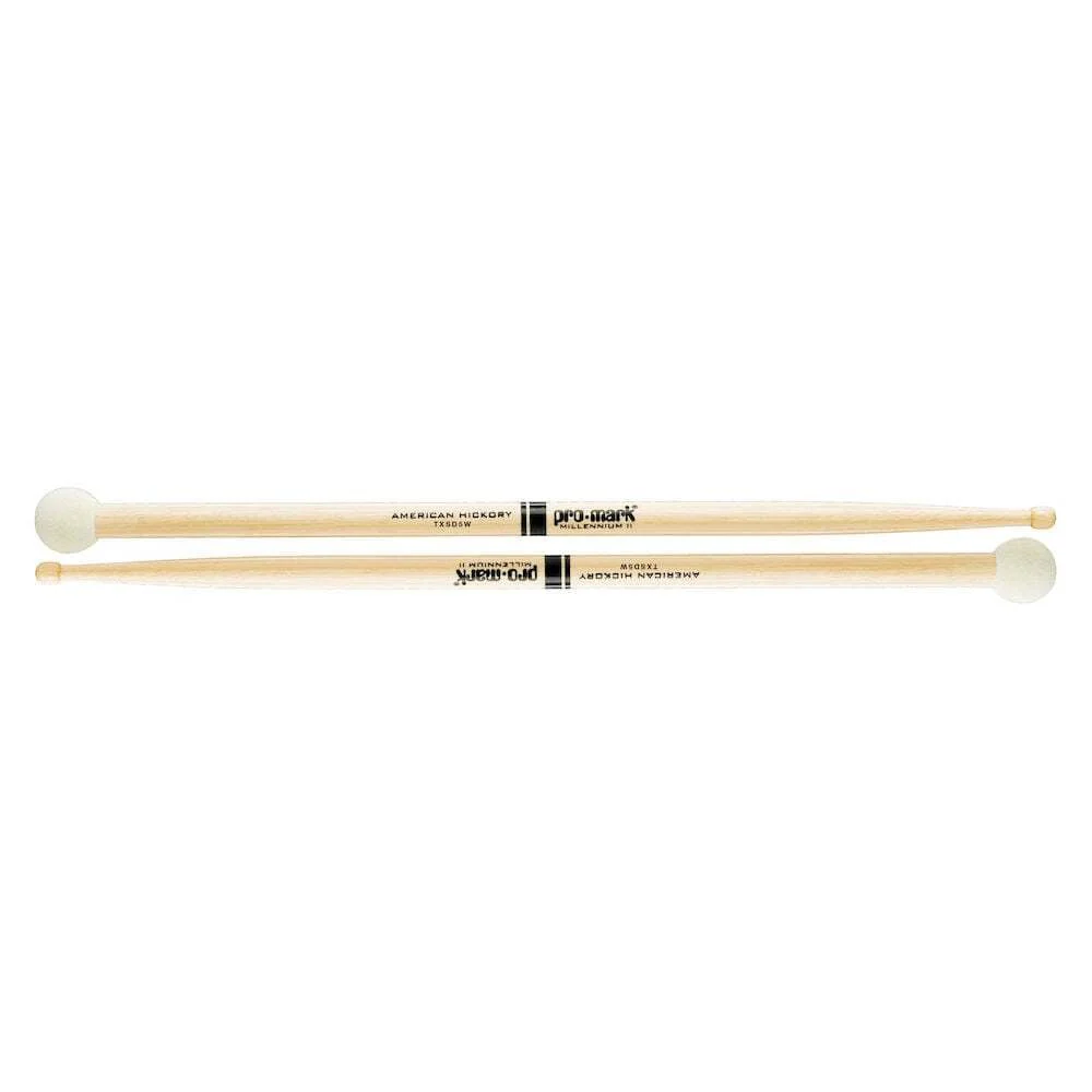 Promark Hickory SD5 Light Multi Percussion Stick Wood tip Felt Butt